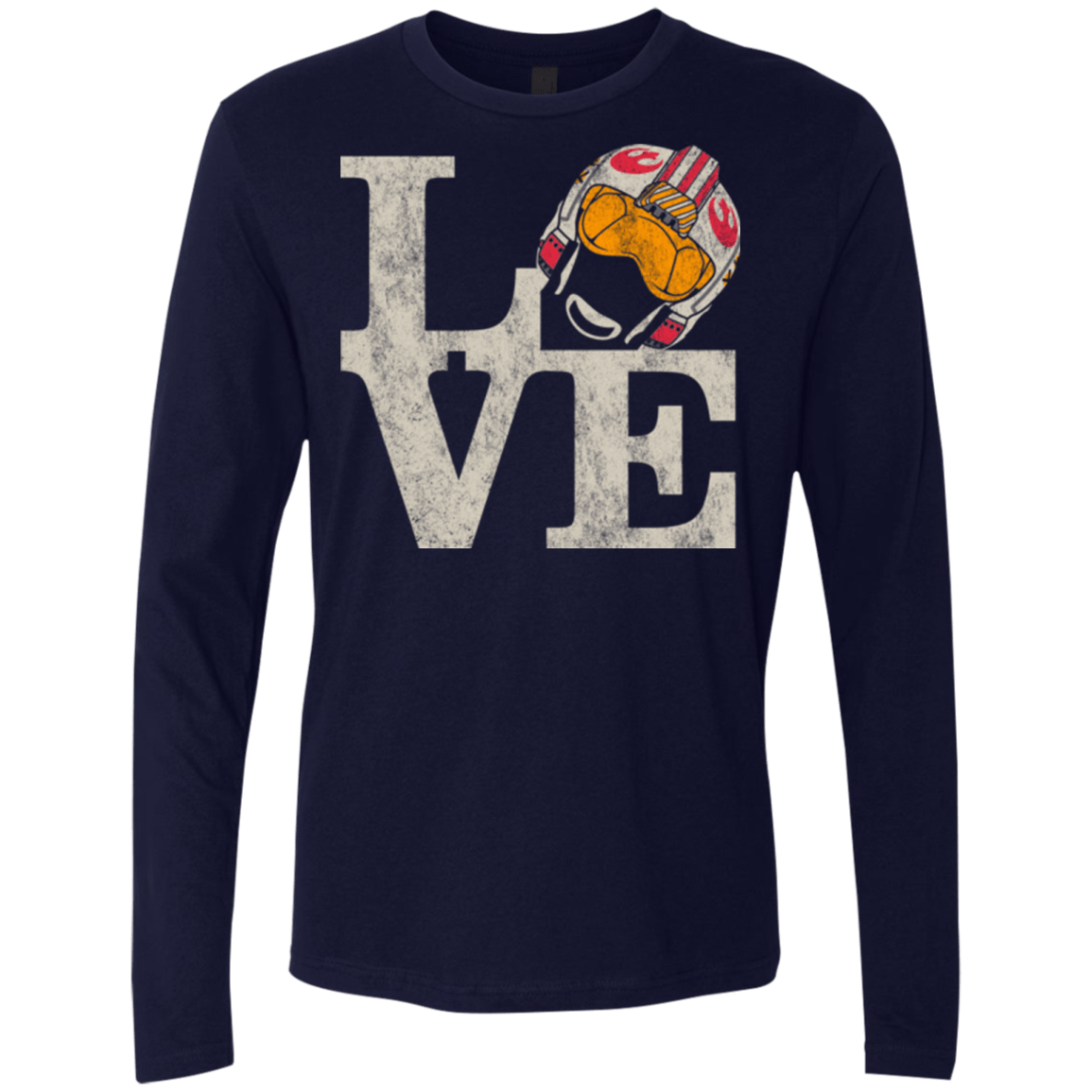 T-Shirts Midnight Navy / Small LOVE Rebel Pilot Men's Premium Long Sleeve