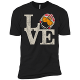 T-Shirts Black / X-Small LOVE Rebel Pilot Men's Premium T-Shirt