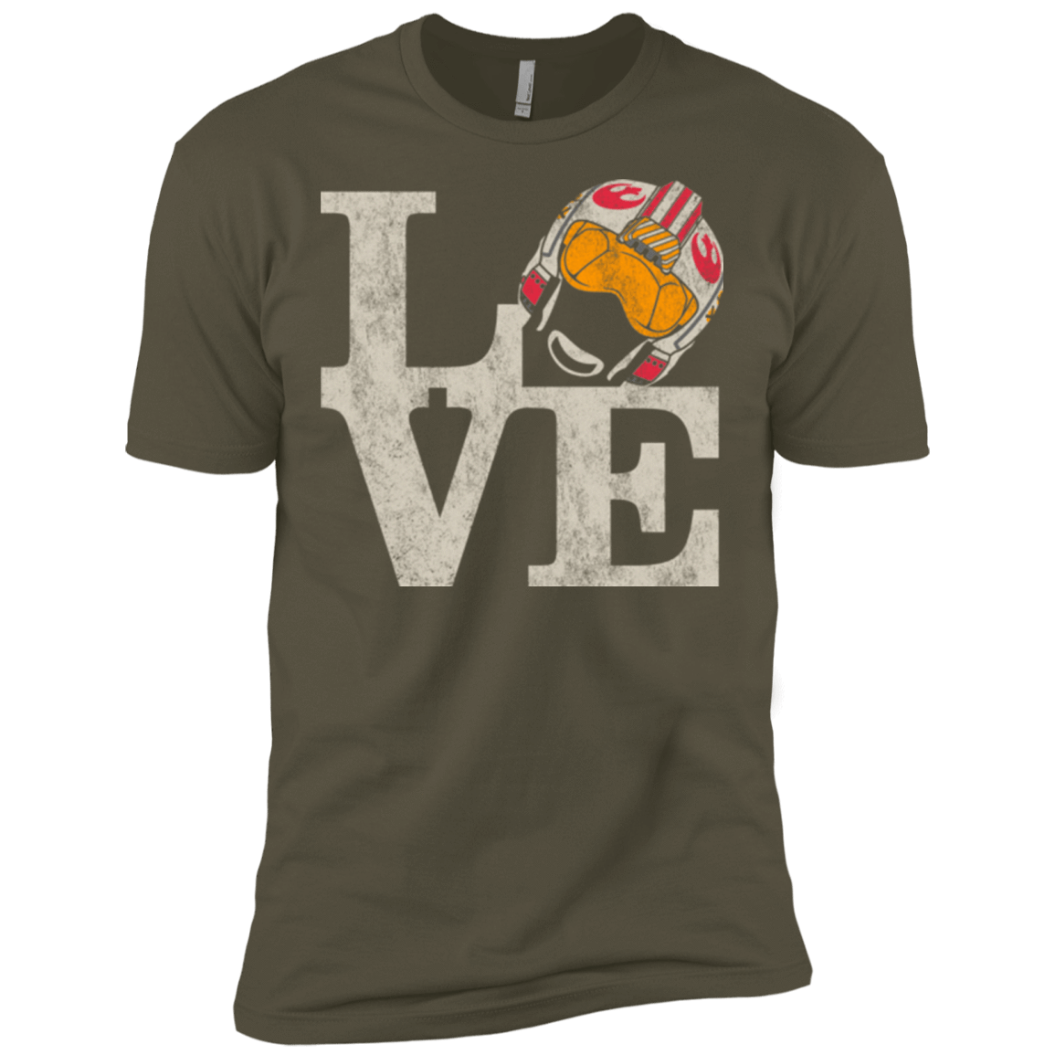 T-Shirts Military Green / X-Small LOVE Rebel Pilot Men's Premium T-Shirt