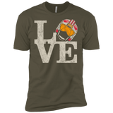 T-Shirts Military Green / X-Small LOVE Rebel Pilot Men's Premium T-Shirt
