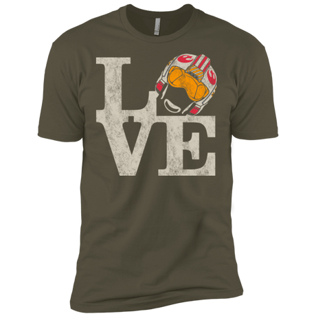 T-Shirts Military Green / X-Small LOVE Rebel Pilot Men's Premium T-Shirt
