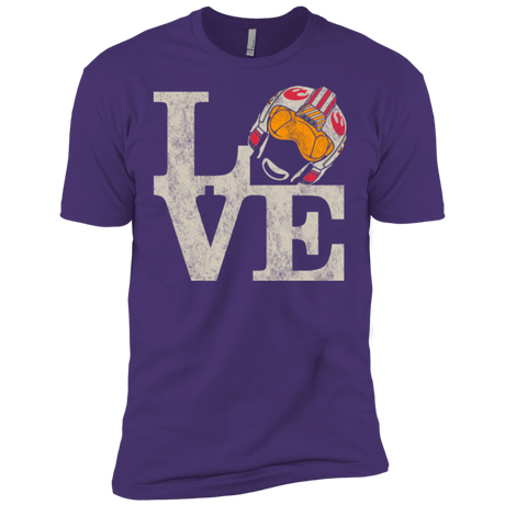 T-Shirts Purple / X-Small LOVE Rebel Pilot Men's Premium T-Shirt