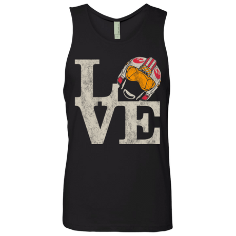 T-Shirts Black / Small LOVE Rebel Pilot Men's Premium Tank Top