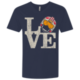 T-Shirts Midnight Navy / X-Small LOVE Rebel Pilot Men's Premium V-Neck