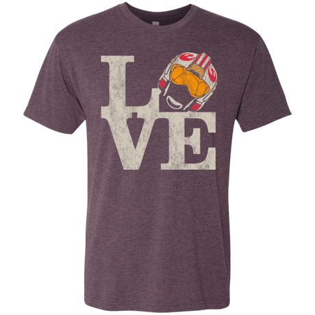 T-Shirts Vintage Purple / Small LOVE Rebel Pilot Men's Triblend T-Shirt