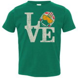 T-Shirts Kelly / 2T LOVE Rebel Pilot Toddler Premium T-Shirt