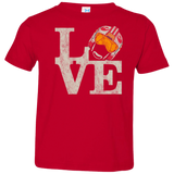 T-Shirts Red / 2T LOVE Rebel Pilot Toddler Premium T-Shirt