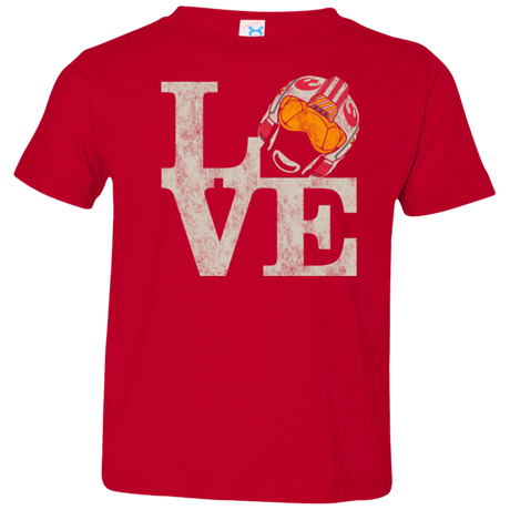 T-Shirts Red / 2T LOVE Rebel Pilot Toddler Premium T-Shirt