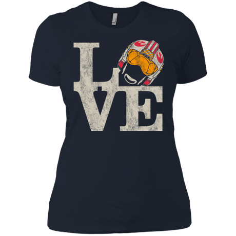 T-Shirts Midnight Navy / X-Small LOVE Rebel Pilot Women's Premium T-Shirt