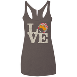 T-Shirts Macchiato / X-Small LOVE Rebel Pilot Women's Triblend Racerback Tank