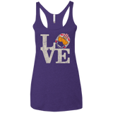 T-Shirts Purple / X-Small LOVE Rebel Pilot Women's Triblend Racerback Tank