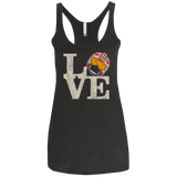 T-Shirts Vintage Black / X-Small LOVE Rebel Pilot Women's Triblend Racerback Tank