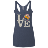 T-Shirts Vintage Navy / X-Small LOVE Rebel Pilot Women's Triblend Racerback Tank