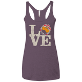 T-Shirts Vintage Purple / X-Small LOVE Rebel Pilot Women's Triblend Racerback Tank