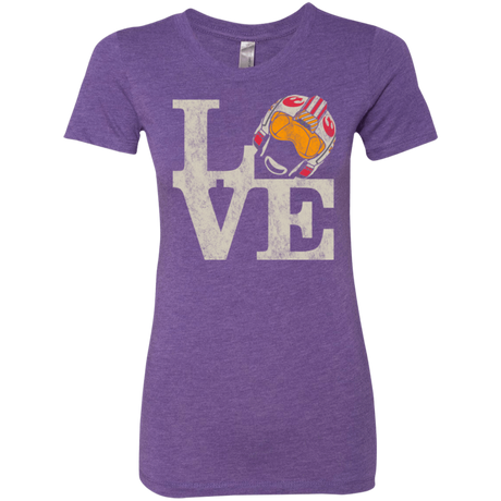 T-Shirts Purple Rush / Small LOVE Rebel Pilot Women's Triblend T-Shirt