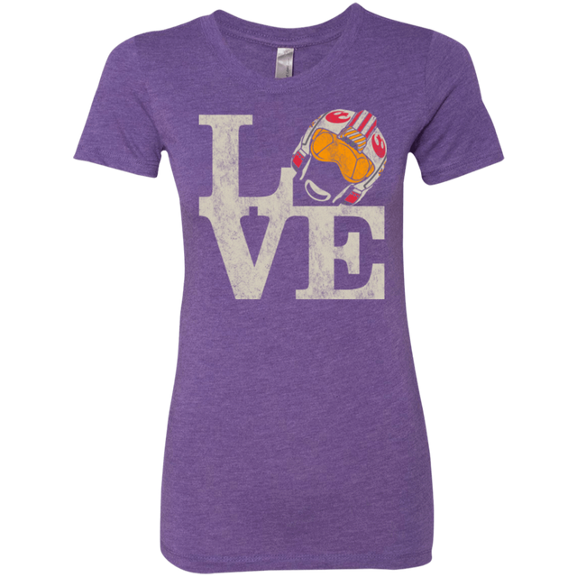 T-Shirts Purple Rush / Small LOVE Rebel Pilot Women's Triblend T-Shirt