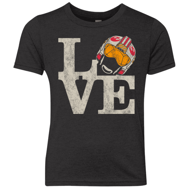 T-Shirts Vintage Black / YXS LOVE Rebel Pilot Youth Triblend T-Shirt