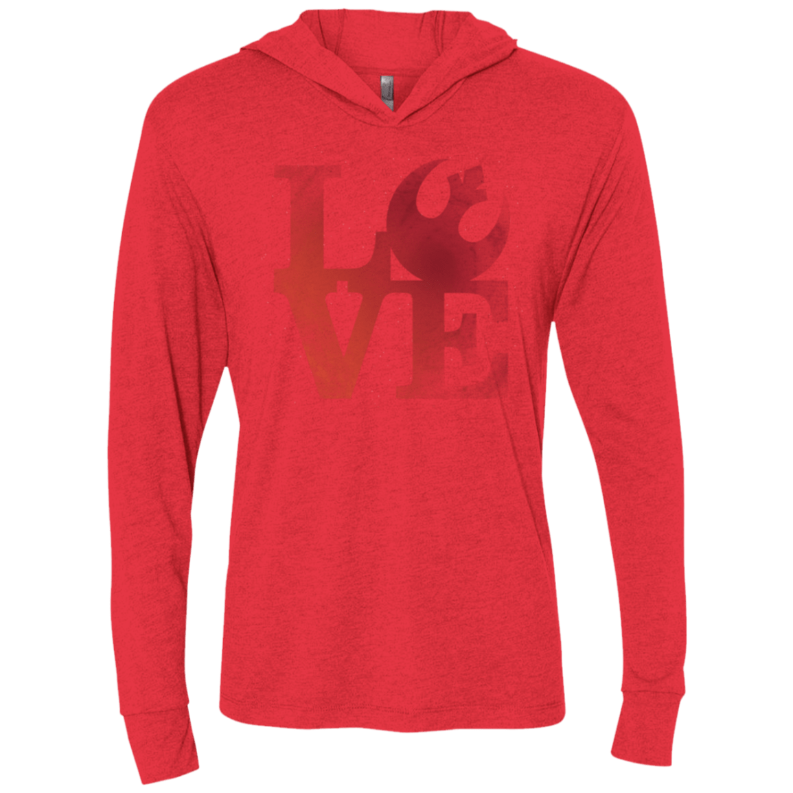 T-Shirts Vintage Red / X-Small LOVE Rebel Triblend Long Sleeve Hoodie Tee