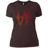 T-Shirts Dark Chocolate / X-Small LOVE Rebel Women's Premium T-Shirt