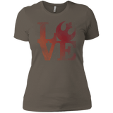 T-Shirts Warm Grey / X-Small LOVE Rebel Women's Premium T-Shirt
