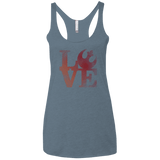 T-Shirts Indigo / X-Small LOVE Rebel Women's Triblend Racerback Tank