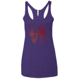 T-Shirts Purple / X-Small LOVE Rebel Women's Triblend Racerback Tank