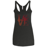 T-Shirts Vintage Black / X-Small LOVE Rebel Women's Triblend Racerback Tank