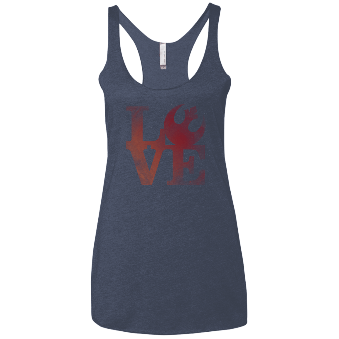 T-Shirts Vintage Navy / X-Small LOVE Rebel Women's Triblend Racerback Tank