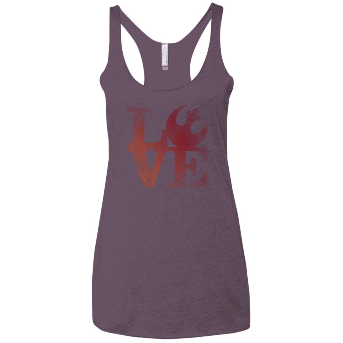 T-Shirts Vintage Purple / X-Small LOVE Rebel Women's Triblend Racerback Tank
