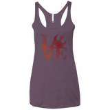 T-Shirts Vintage Purple / X-Small LOVE Rebel Women's Triblend Racerback Tank