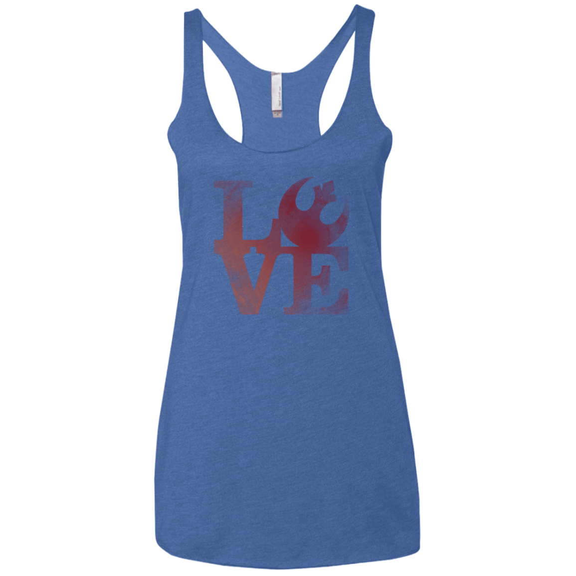 T-Shirts Vintage Royal / X-Small LOVE Rebel Women's Triblend Racerback Tank