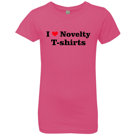 T-Shirts Hot Pink / YXS Love Shirts Girls Premium T-Shirt