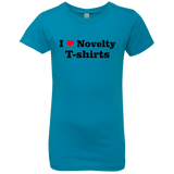 T-Shirts Turquoise / YXS Love Shirts Girls Premium T-Shirt