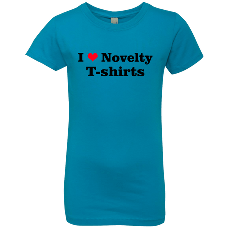 T-Shirts Turquoise / YXS Love Shirts Girls Premium T-Shirt