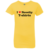 T-Shirts Vibrant Yellow / YXS Love Shirts Girls Premium T-Shirt