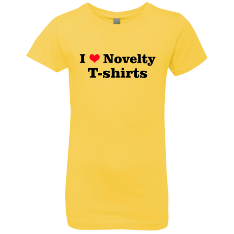 T-Shirts Vibrant Yellow / YXS Love Shirts Girls Premium T-Shirt