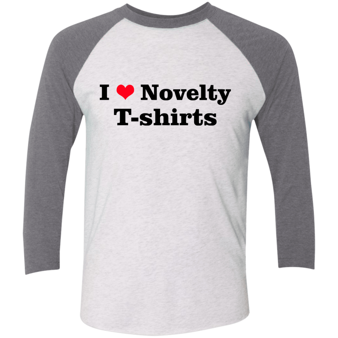 T-Shirts Heather White/Premium Heather / X-Small Love Shirts Men's Triblend 3/4 Sleeve