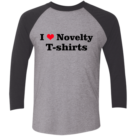 T-Shirts Premium Heather/Vintage Black / X-Small Love Shirts Men's Triblend 3/4 Sleeve