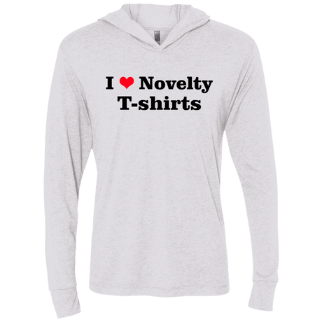 T-Shirts Heather White / X-Small Love Shirts Triblend Long Sleeve Hoodie Tee