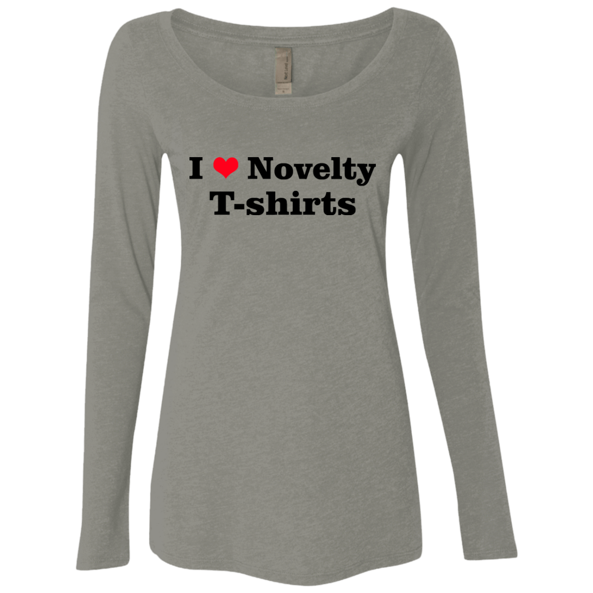 T-Shirts Venetian Grey / Small Love Shirts Women's Triblend Long Sleeve Shirt