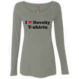 T-Shirts Venetian Grey / Small Love Shirts Women's Triblend Long Sleeve Shirt