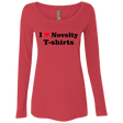 T-Shirts Vintage Red / Small Love Shirts Women's Triblend Long Sleeve Shirt