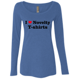 T-Shirts Vintage Royal / Small Love Shirts Women's Triblend Long Sleeve Shirt
