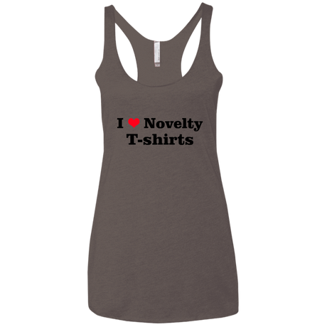 T-Shirts Macchiato / X-Small Love Shirts Women's Triblend Racerback Tank