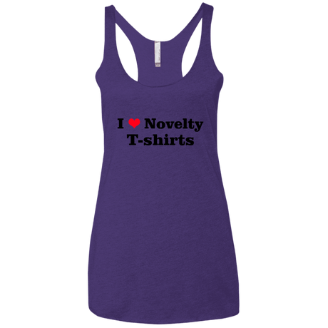 T-Shirts Purple Rush / X-Small Love Shirts Women's Triblend Racerback Tank