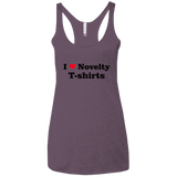 T-Shirts Vintage Purple / X-Small Love Shirts Women's Triblend Racerback Tank