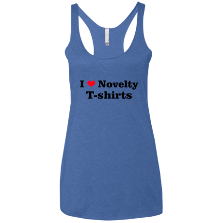 T-Shirts Vintage Royal / X-Small Love Shirts Women's Triblend Racerback Tank