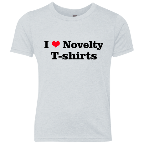 T-Shirts Heather White / YXS Love Shirts Youth Triblend T-Shirt