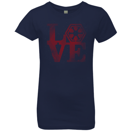 T-Shirts Midnight Navy / YXS LOVE Sith Girls Premium T-Shirt