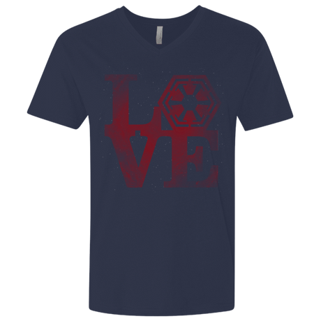 T-Shirts Midnight Navy / X-Small LOVE Sith Men's Premium V-Neck